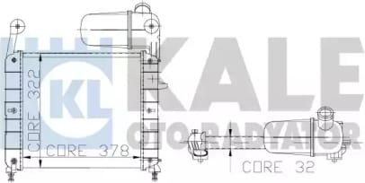 KALE 102200 Радиатор охлаждения двигателя купить в Самаре