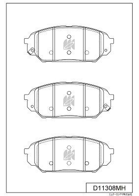 KASHIYAMA D11308MH Колодки тормозные HYUNDAI ix55 3.0 CRDi 08- передние