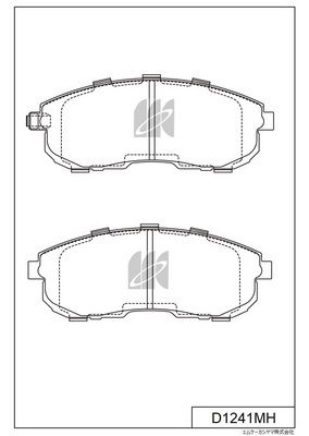 KASHIYAMA D1241MH Колодки тормозные NISSAN JUKE/MAXIMA/TEANA/TIIDA/SUZUKI SX4 передние