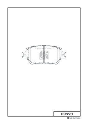 KASHIYAMA D2222H Колодки тормозные TOYOTA CAMRY ( V30 ) 2.4/3.0 01>04 передние