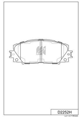 KASHIYAMA D2252H Колодки тормозные TOYOTA PRIUS 1.8 09-/LEXUS CT 1.8 11- передние