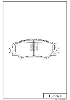 KASHIYAMA D2274H Колодки тормозные TOYOTA AURIS 1.4-1.6 07-/COROLLA 1.4 07-/RAV 4 06- передние