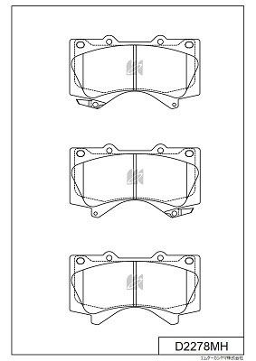 KASHIYAMA D2278MH Колодки тормозные дисковые перед LAND CRUISER 200 (J2) 08 D2278MH