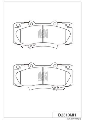 KASHIYAMA D2310MH Колодки тормозные TOYOTA HILUX 05- передние