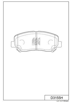KASHIYAMA D3155H Колодки тормозные пер. Mazda CX-5 D3155H