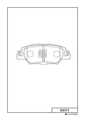 KASHIYAMA D3171 Колодки тормозные дисковые  MAZDA CX-5 (KE, GH) D3171