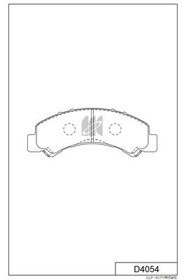 KASHIYAMA D4054 Колодки торм. NISSAN TITAN / ELF LLS85 07- пер.