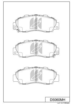 KASHIYAMA D5060MH Колодки тормозные HONDA ACCORD 91-98/CR-V 95-02 передние