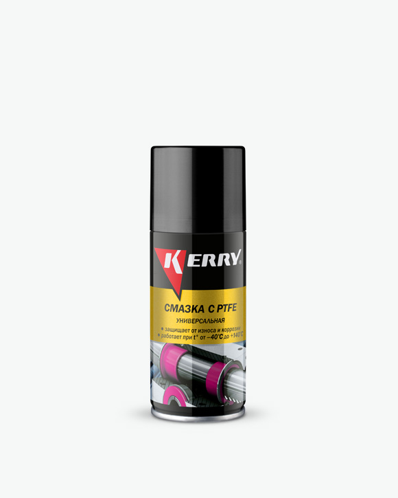 KERRY KR9381 Смазка универсальная тефлоновая аэрозоль KERRY 210 мл.
