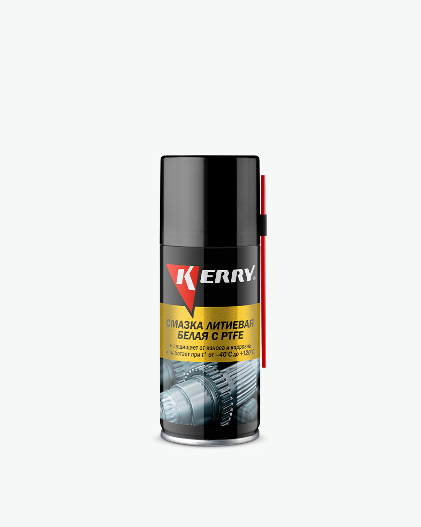 KERRY KR9421 Смазка литиевая белая с PTFE 210 мл