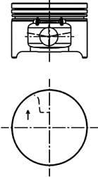 KOLBENSCHMIDT 40277610 Поршень dm.79.50x1.5x1.5x2.5 +0.25 Цена за 1 шт