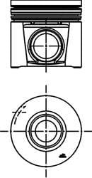 KOLBENSCHMIDT 40285610 Поршень dm88.00x2.50x2.00x2.50 +0,40 [1шт]