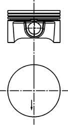 KOLBENSCHMIDT 40388610 Поршень dm.79.00x1.2x1.2x2.0 +0.25 Цена за 1 шт.