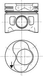KOLBENSCHMIDT 94428720 Поршень dm.79.50x1.75x2.0x3.0 +0.50 [3-4ци Цена за 1 шт