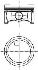 KOLBENSCHMIDT 99792600 Поршень dm.81.00x1.0x1.2x2.0 STD  Цена за 1шт.