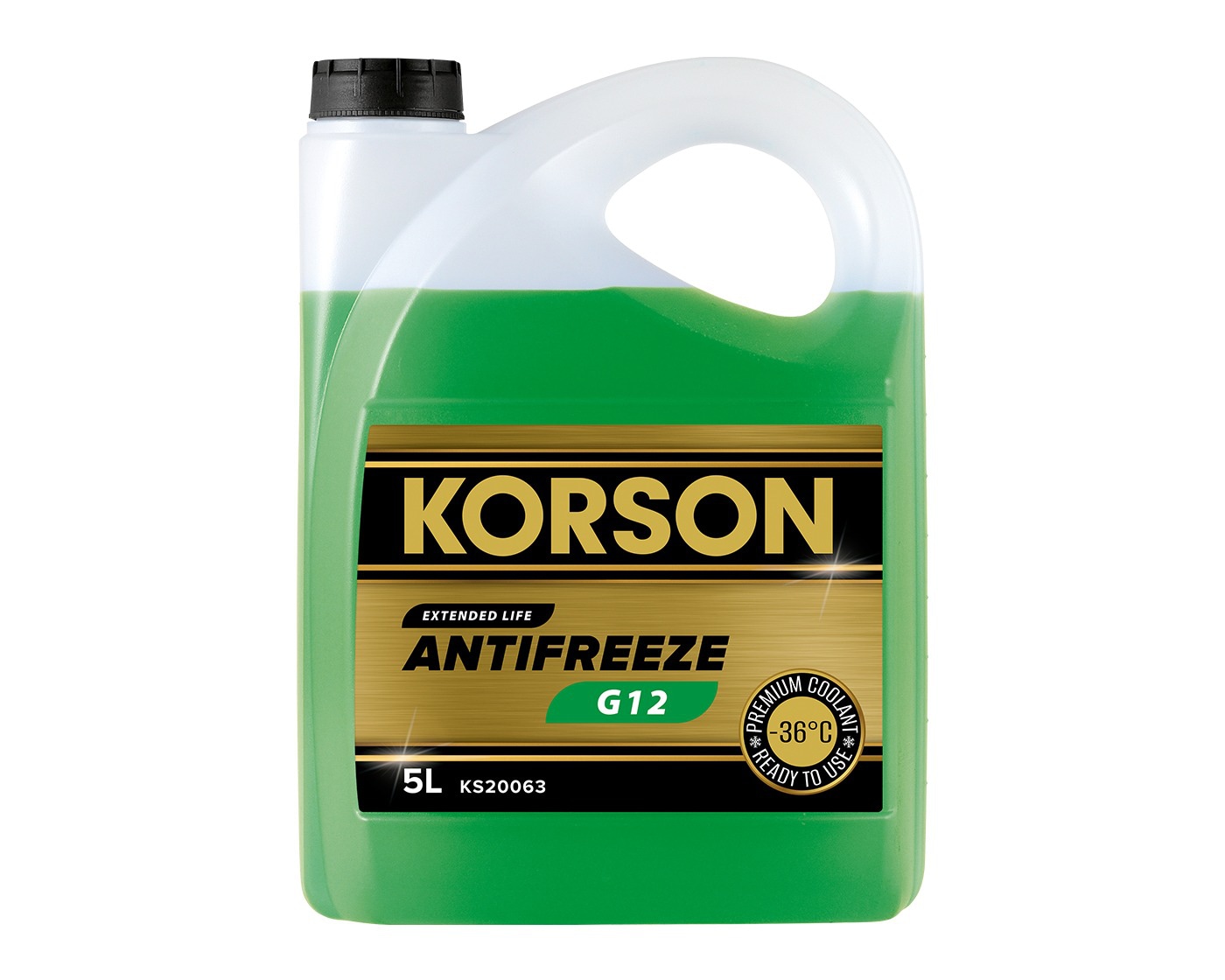 KORSON KS20063 Антифриз готовый раствор G12 -36 зеленый 5л KORSON