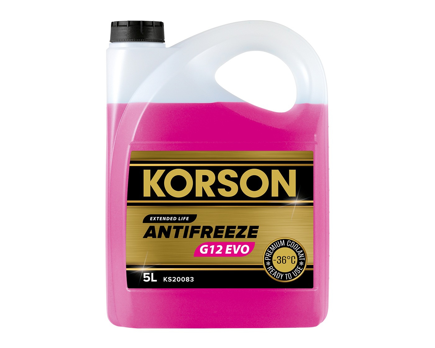 KORSON KS20083 Антифриз, готовый раствор G12 EVO -36 розовый 5л