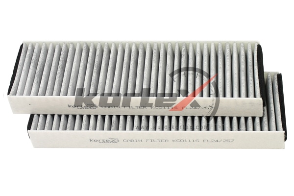 KORTEX KC0111S Фильтр салона AUDI A6 04- угольный (упак.2шт.)
