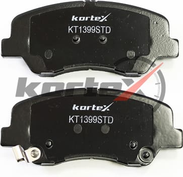 KORTEX KT1399STD Колодки тормозные HYUNDAI SOLARIS 10-/KIA RIO 11- передние