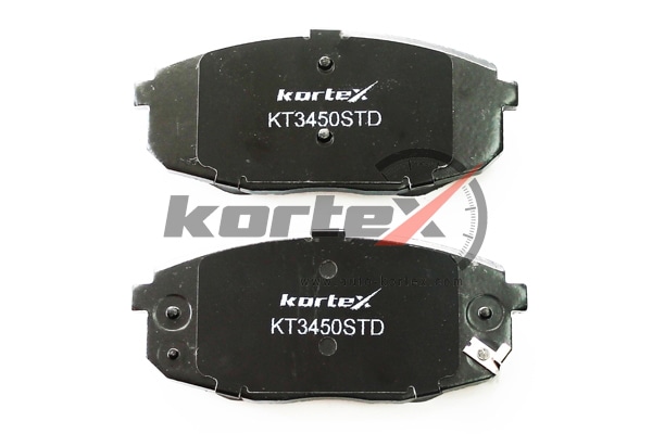 KORTEX KT3450STD Колодки тормозные HYUNDAI i30 07-/KIA CEED 07-/CARENS 02- передние