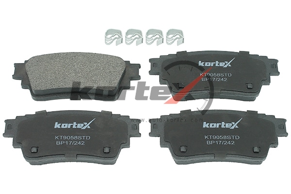 KORTEX KT9058STD Колодки торм. MITSUBISHI OUTLANDERECLIPSE CROSS 17- зад.к-т KT9058STD