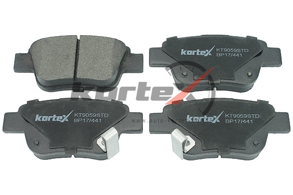 KORTEX KT9059STD Колодки тормозные TOYOTA AVENSIS 03-/COROLLA VERSO 04- задние