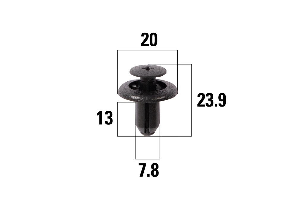 KRAFT KT106213 Клипсы автомобильные Toyota Camry, Corolla/Nissan Teana, Primera