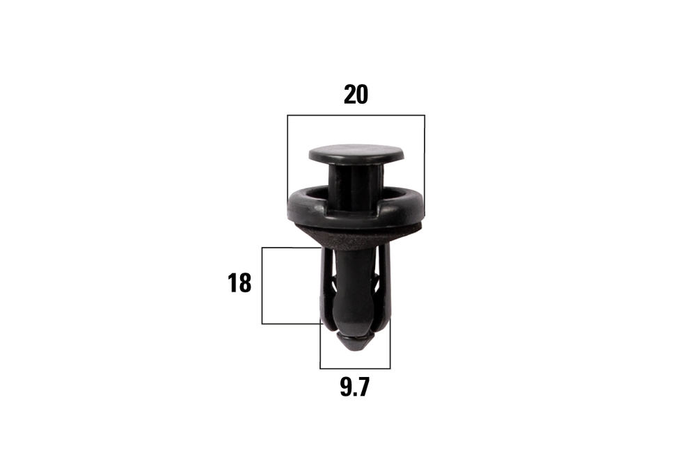 KRAFT KT106227 Клипсы автомобильные Honda Accord, CR-V, Civic
