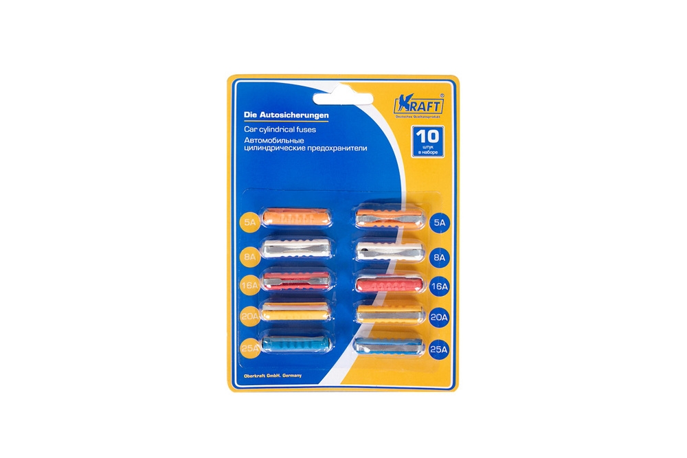 KRAFT KT870024 Цилиндрические предохранители (компл.10 шт.)