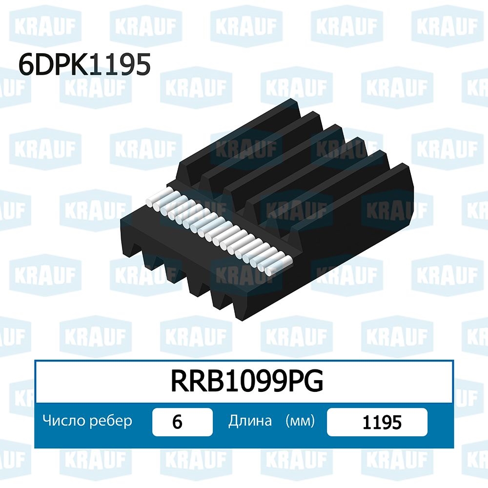 KRAUF RRB1099PG Ремень поликлиновой