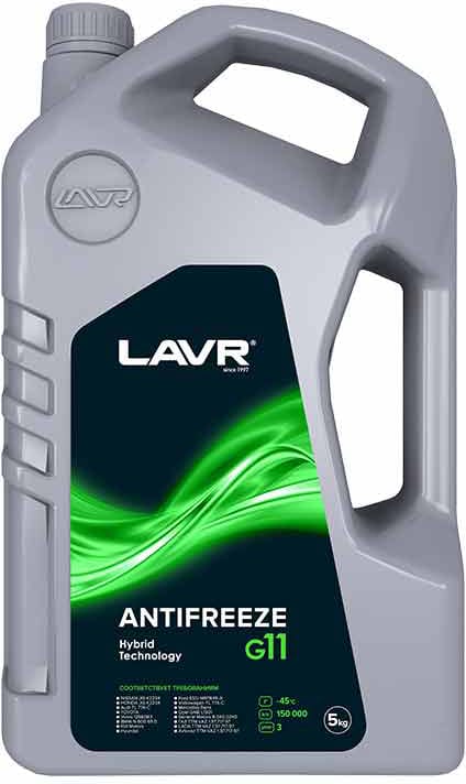 LAVR LN1706 Охлаждающая жидкость Antifreeze G11 -45°С, 5 КГ