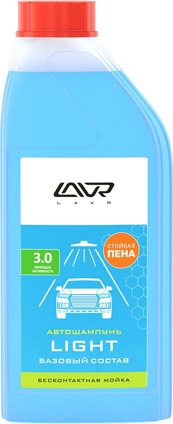 LAVR LN2301 Автошампунь для бесконтактной мойки Light, 1 л