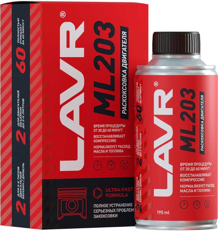 LAVR LN2506 Раскоксовка двигателя ML203, 190 мл