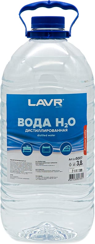 LAVR LN5007 Вода дистиллированная, 4 л