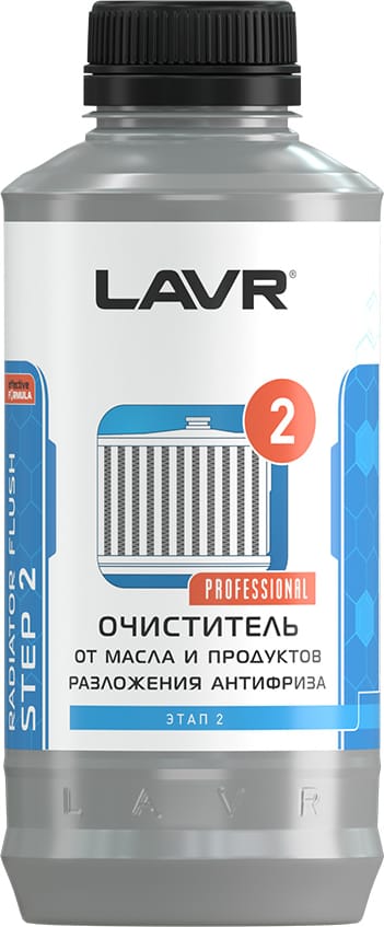 LAVR LN1110 Набор Полная очистка системы охлаждения в 2 этапа, 1 л