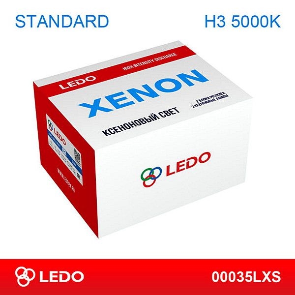 LEDO 00035LXS Комплект ксенона h3 5000k ledo 12v