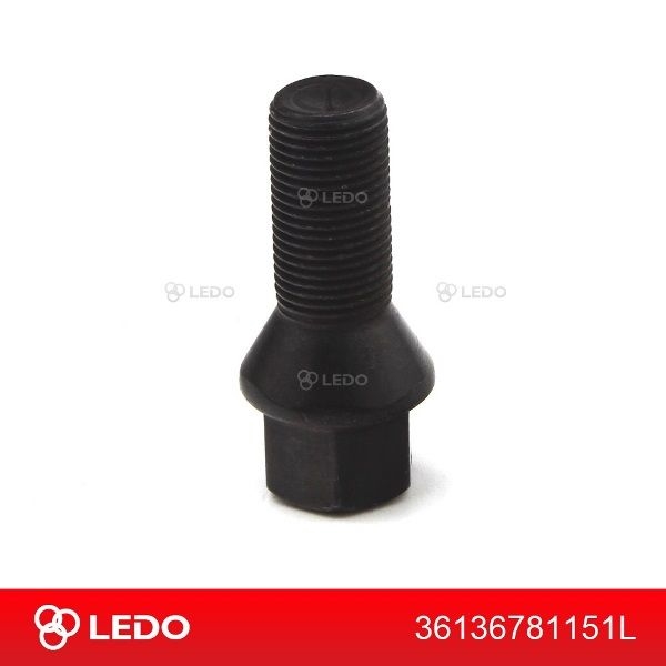 LEDO 36136781151L Болт колеса черный M14x1.25 ключ 17