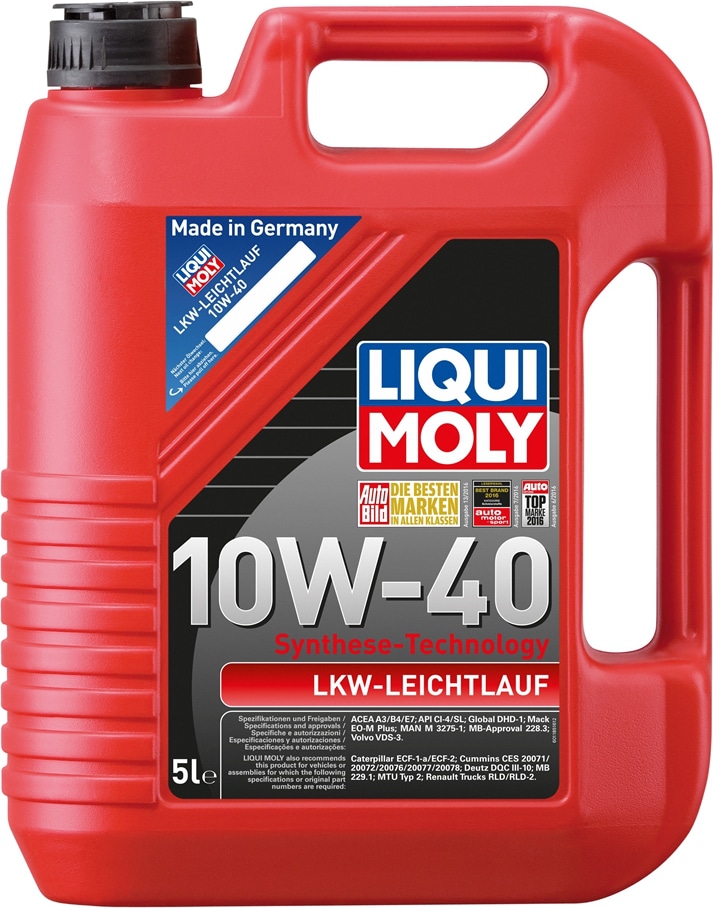 LIQUI MOLY 1185 Liquimoly 10w40 lkw leichtlauf motoroil basic (5l) масло моторное (полусинт.) mb 228.3/229.1 купить в Самаре