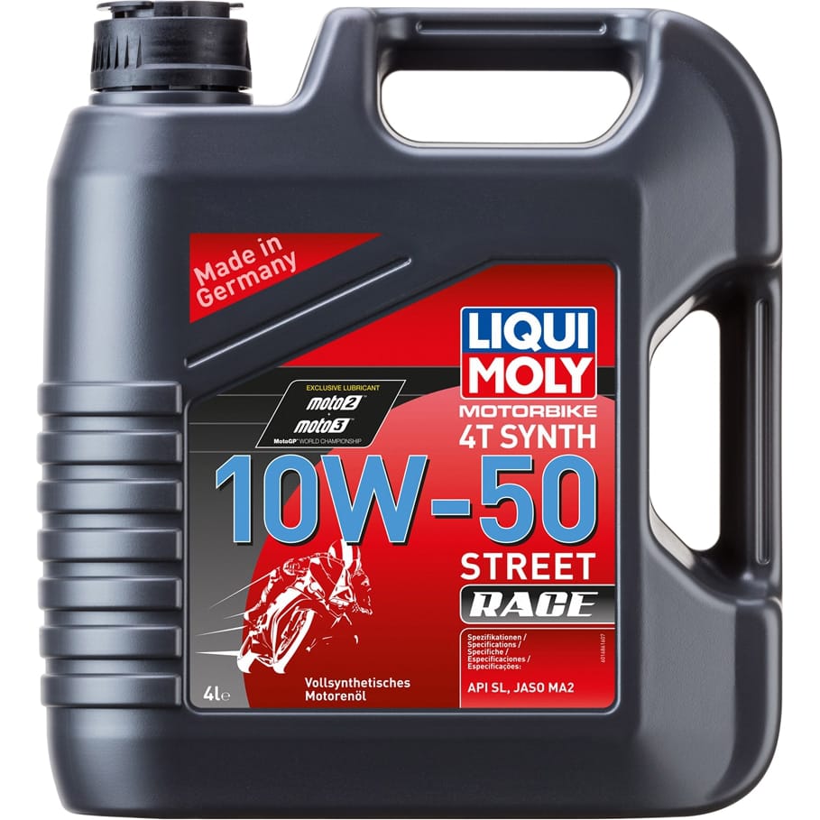 LIQUI MOLY 1686 Масло моторное для мотоциклов 10W50 LIQUI MOLY 4л синтетика Racing Synth 4T