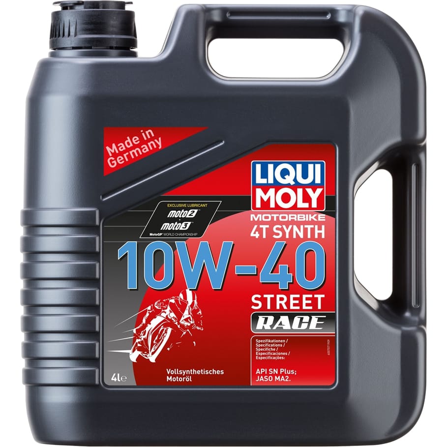 LIQUI MOLY 20754 МАСЛО МОТОРНОЕ 10W-40 (Синтетическое) Motorbike 4T Synth Street Race (4L)