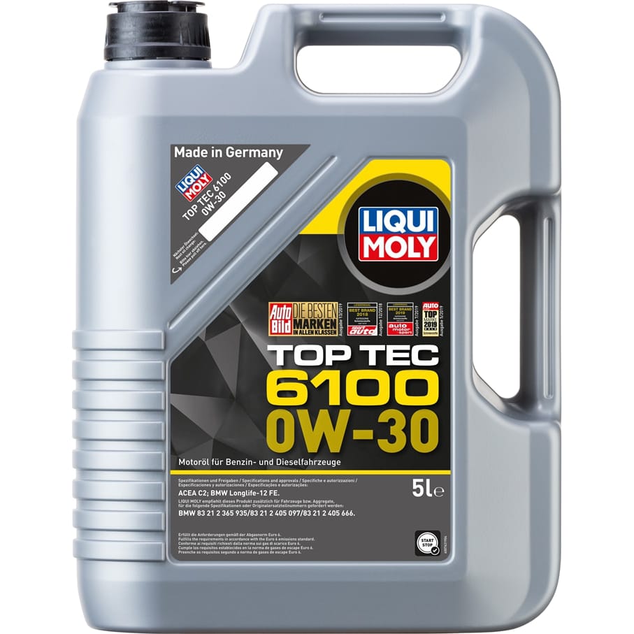LIQUI MOLY 20779 МАСЛО МОТОРНОЕ Top Tec 6100 0W-30 (5L)