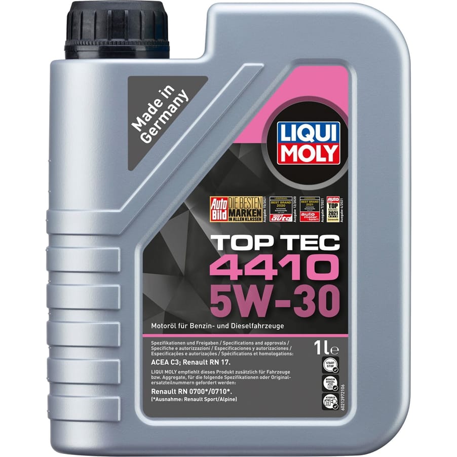 LIQUI MOLY 21402 Масло моторное 5W30 LIQUI MOLY 1л НС-синтетика Top Tec 4410 C3