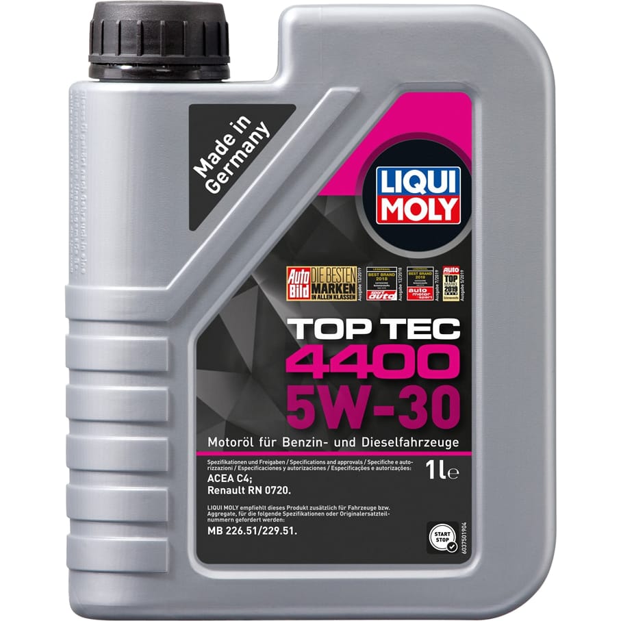 LIQUI MOLY 2319 Масло моторное 5W30 LIQUI MOLY 1л НС-синтетика Top Tec 4400 C4 Renault
