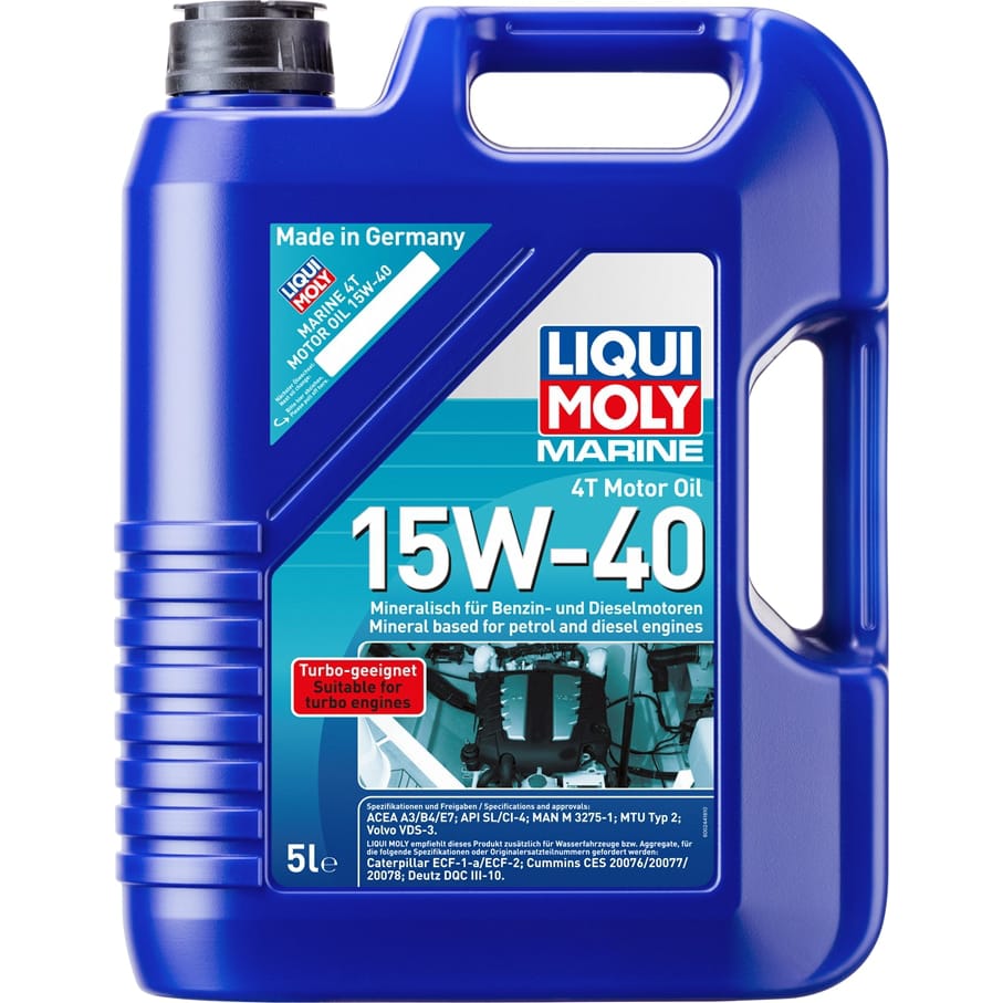 LIQUI MOLY 25016 Масло моторное для водной техники 15W40 LIQUI MOLY 4л минер Marine Motor Oil 4T