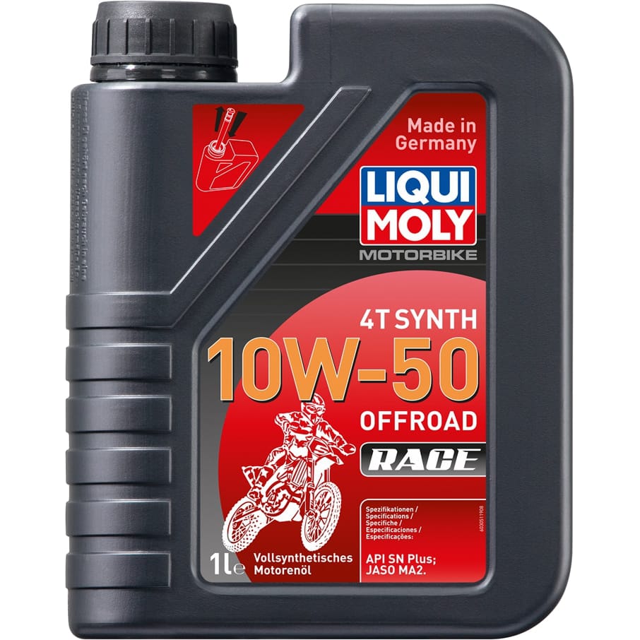 LIQUI MOLY 3051 Масло мотор для мотоцикл 10W50 LIQUI MOLY 1л синтетика Motorbike Offroad Race 4т