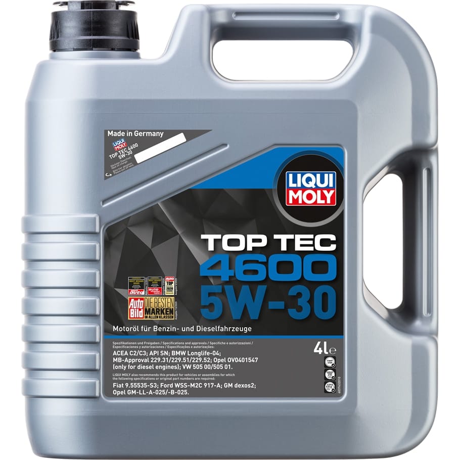 LIQUI MOLY 3763 Масло моторное LIQUI MOLY Top Tec 4600 5W-30 4л.