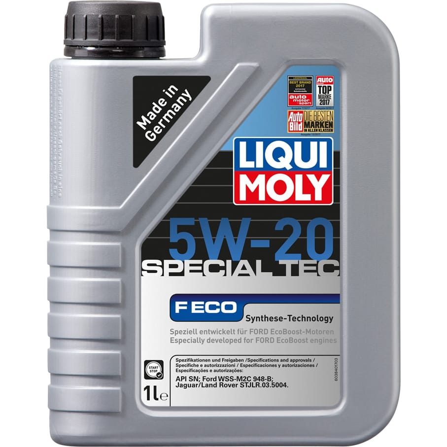 LIQUI MOLY 3840 Масло моторное 5W20 LIQUI MOLY 1л НС-синтетика Special Tес F ECO SN