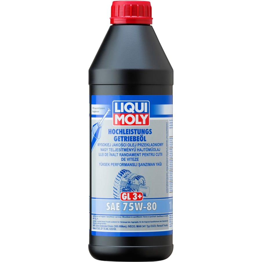 LIQUI MOLY 7584 НС-синтетическое трансмиссионное масло Hochleistungs-Getriebeoil 75W-80 1л