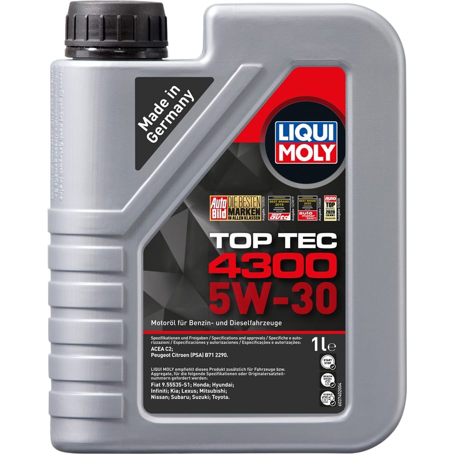 LIQUI MOLY 8030 НС-синтетическое моторное масло Top Tec 4300 5W-30 1л