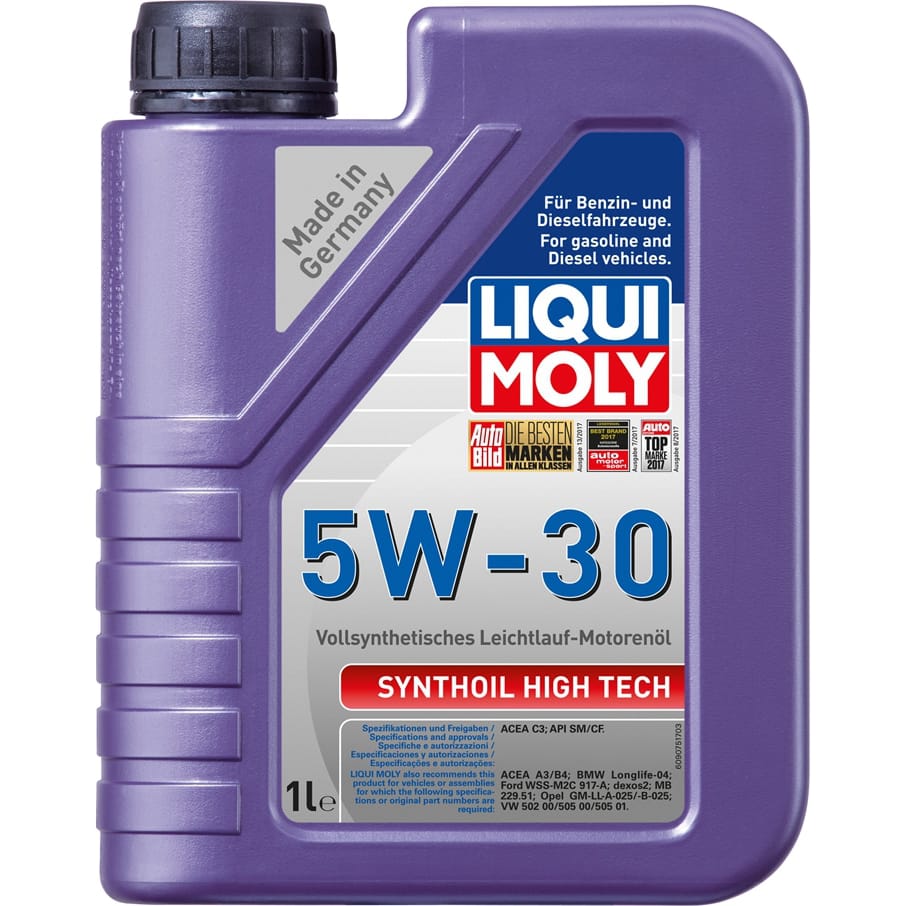 LIQUI MOLY 9075 Синтетическое моторное масло Synthoil High Tech 5W-30 1л